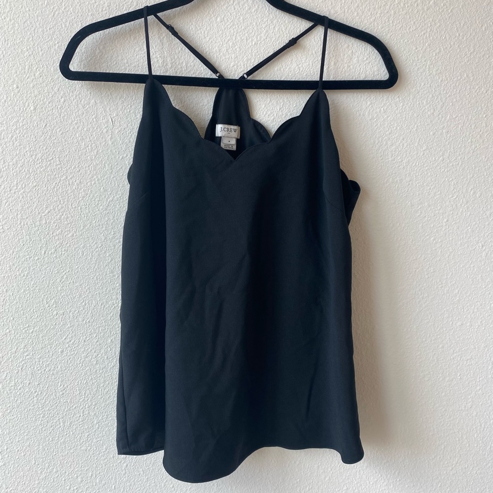 J Crew scalloped tank top